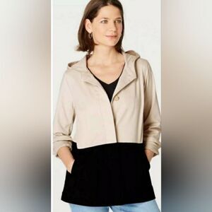 J. Jill Hooded Colorblock Jacket